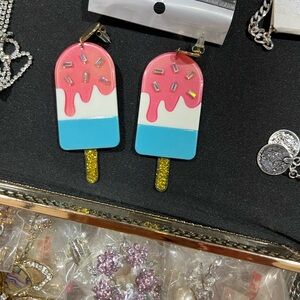 Ice cream earrings
